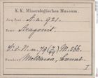 Etiketten zu Aragonit (NHMW-MIN-Aa921)